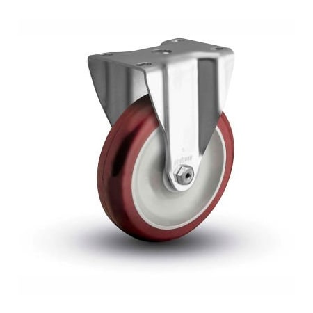 Colson Colson 2 Series Rigid Plate Caster 2.04208.91 - Polyurethane on Polyolefin 4" Dia. 275 Lb. 2.04208.91